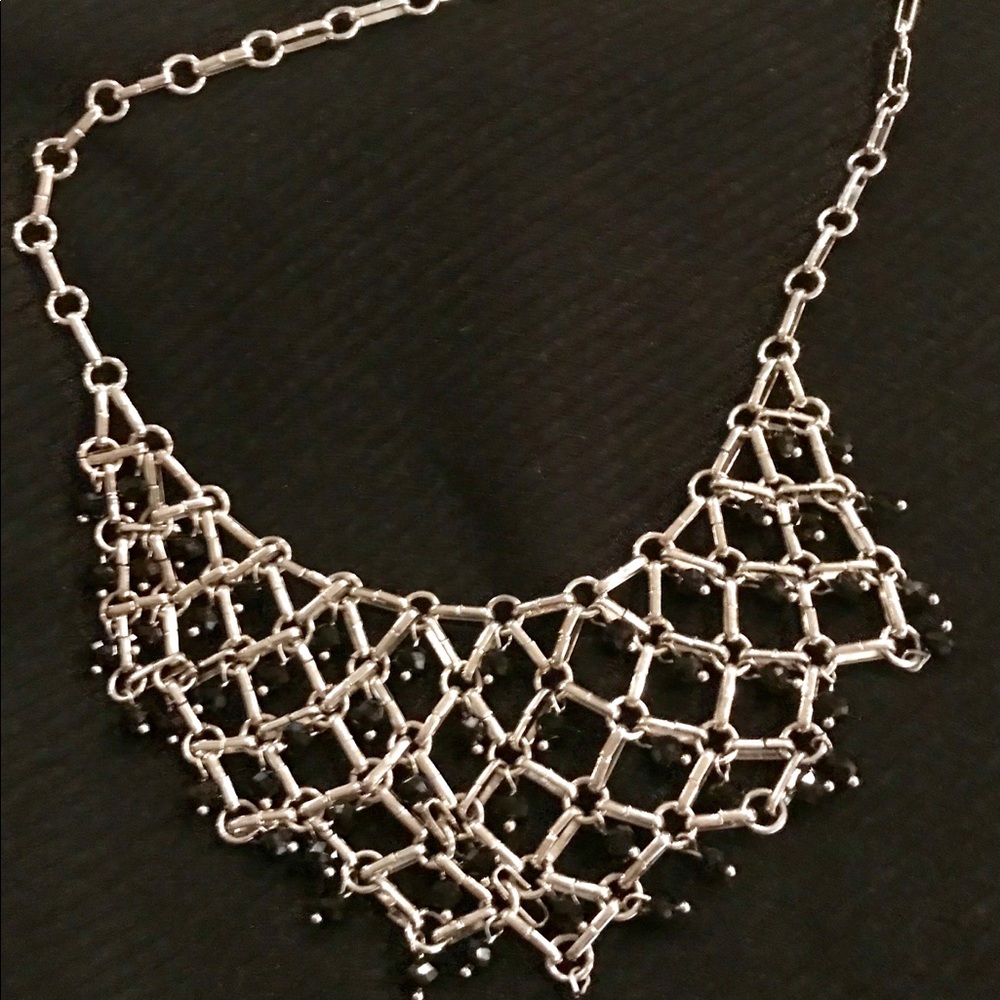 Black & Silver Vintage Inspired Necklace